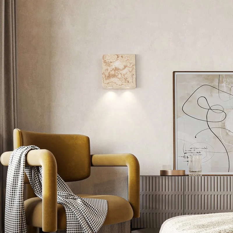 

Japanese-style wabi-sabi cream style bedroom bedside wall lamp Nordic creative designer retro B&B living room aisle wall lamp