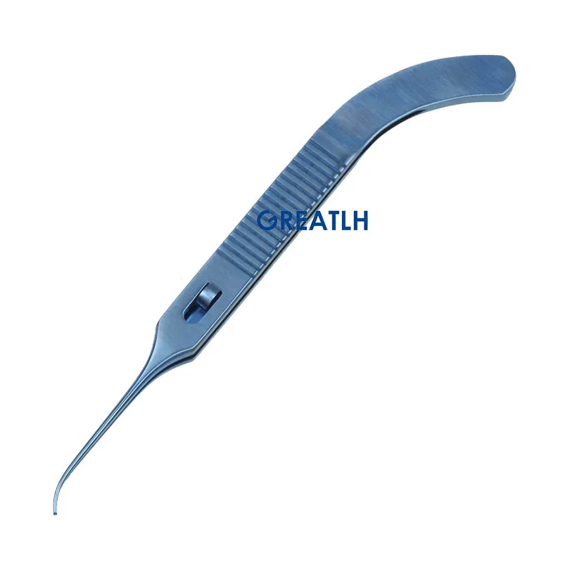 1pcs Titanium Alloy Fixed Forceps Helveston Fixation Ophthalmic Instrument Autoclavable