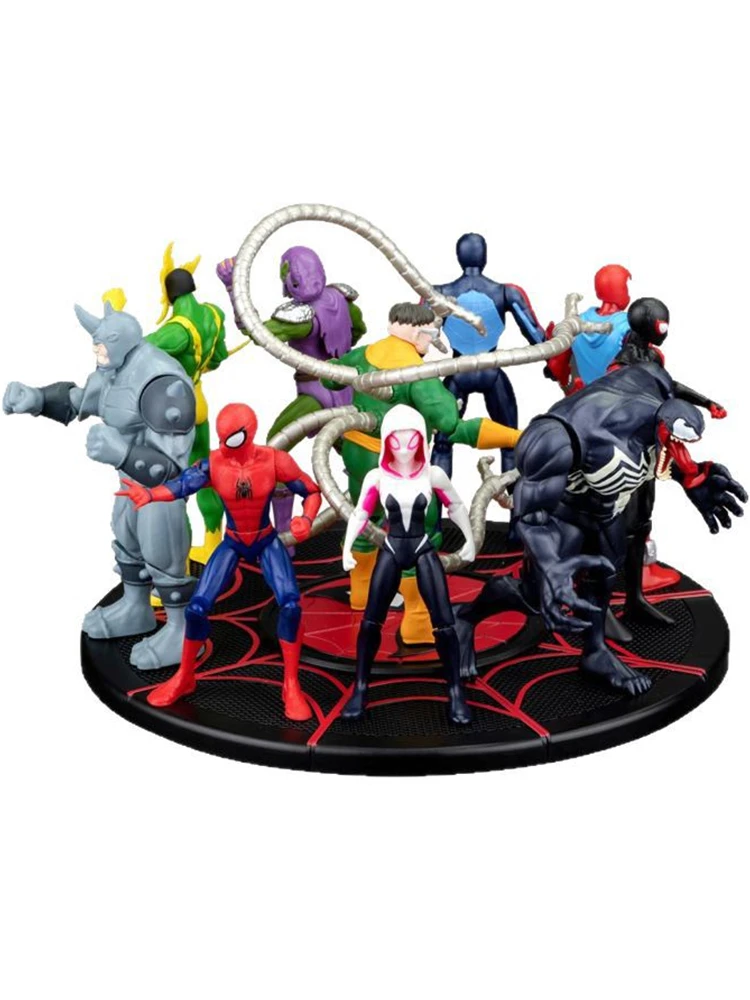 ZD Original Spider Man 4inch GREEN GOBLIN Doctor Octopus VENOM Action Figures MILES GWEN ELECTRO SCARLET SPIDER 2099 RHINO Toys — 2