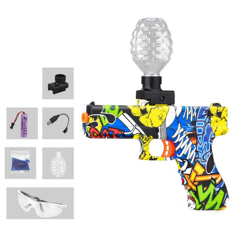 Pistole perline giocattolo elettrico palla di sicurezza proiettile pistola che salta più stili disponibili, i giocattoli per ragazzi sono adatti