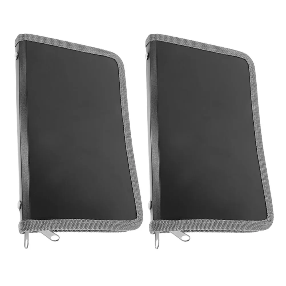 

2Pcs A6 Mini Accordion File Folder Zipper Closure Multilayer Document Organizer Receipt Folder Envelope Storage Portable