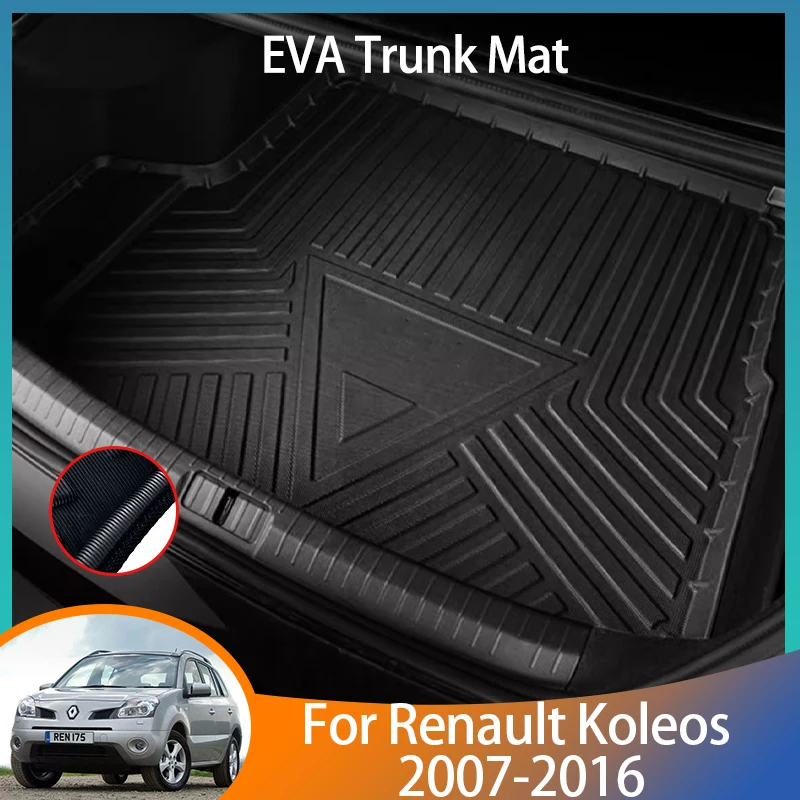 For Renault Koleos Accessories 2007-2016 2008 2009 2013 Auto Trunk Mat Floor Tray Liner Cargo Boot Carpet Waterproof Anti-slip