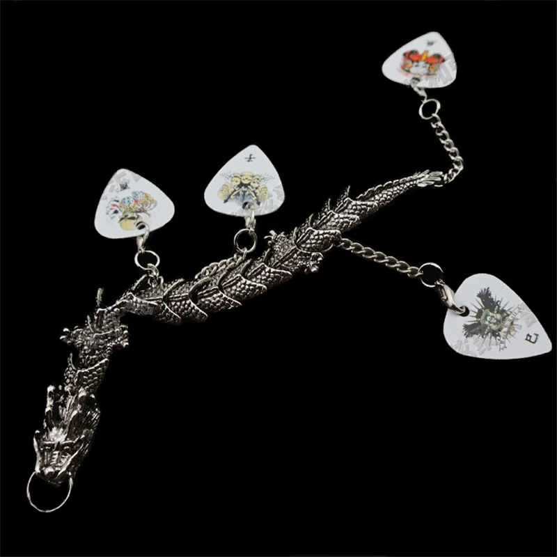 Dünne ca. 0,5mm Edelstahl Akustik- und Elektrogitarren-Plektren, Tausendfüßler-Form, Musikinstrument-Zubehör im Großhandel – Detail 8