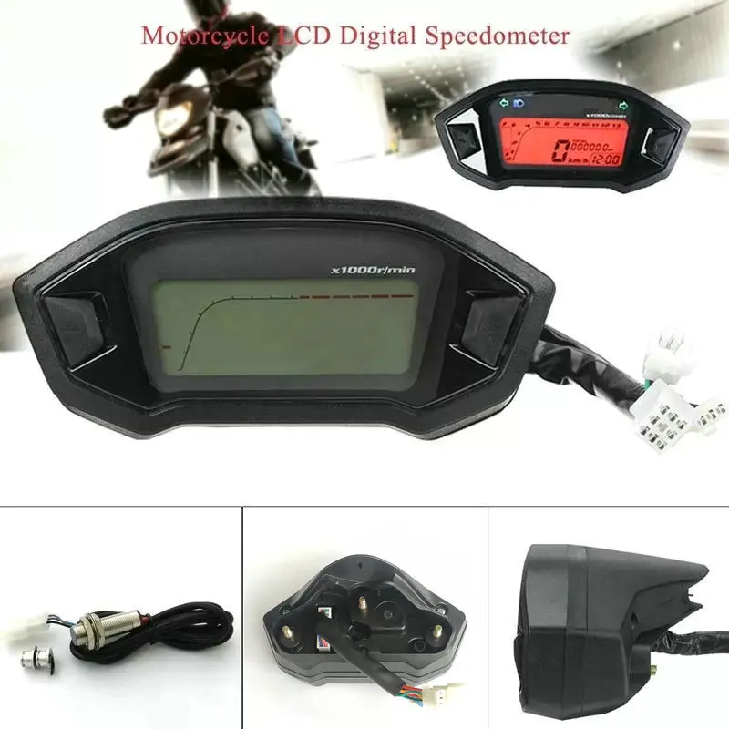 Multifunctional M3 Motorcycle Modification Dashboard - Plastic Odometer Tachometer Code Meter