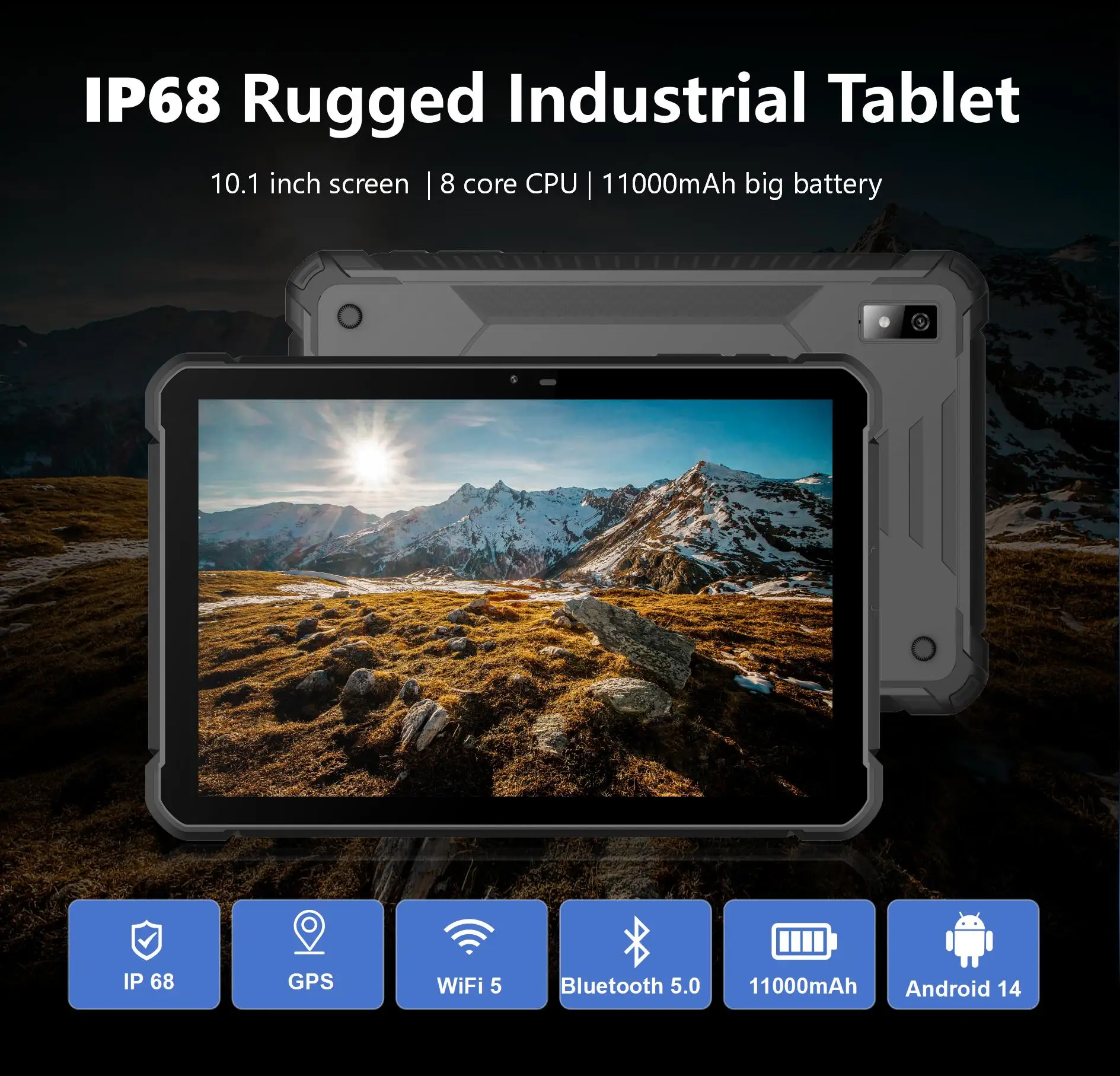 Kids Educational Android 5G Tablet Pc Drawing Tablet with Rugged Pad Keyboard and Octa Processor for Children