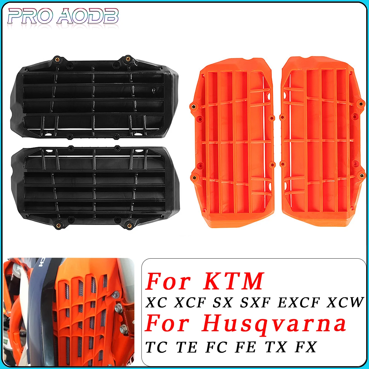 

For KTM EXC XCF XC SXF TPI Six Days 125 250 300 350 400 450 500 2017-2023 Radiator Grille Guard Grill Cover Protector Plastics