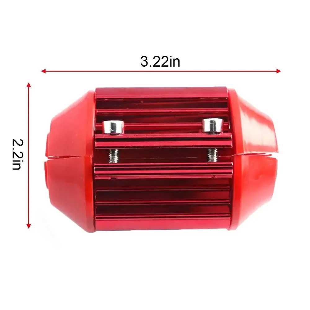 12V Universal Magnetic Gas Oil Fuel Fuelsaver Saver Performance Car Fuel Cars Economizer Saver Device Auto Accessories Red