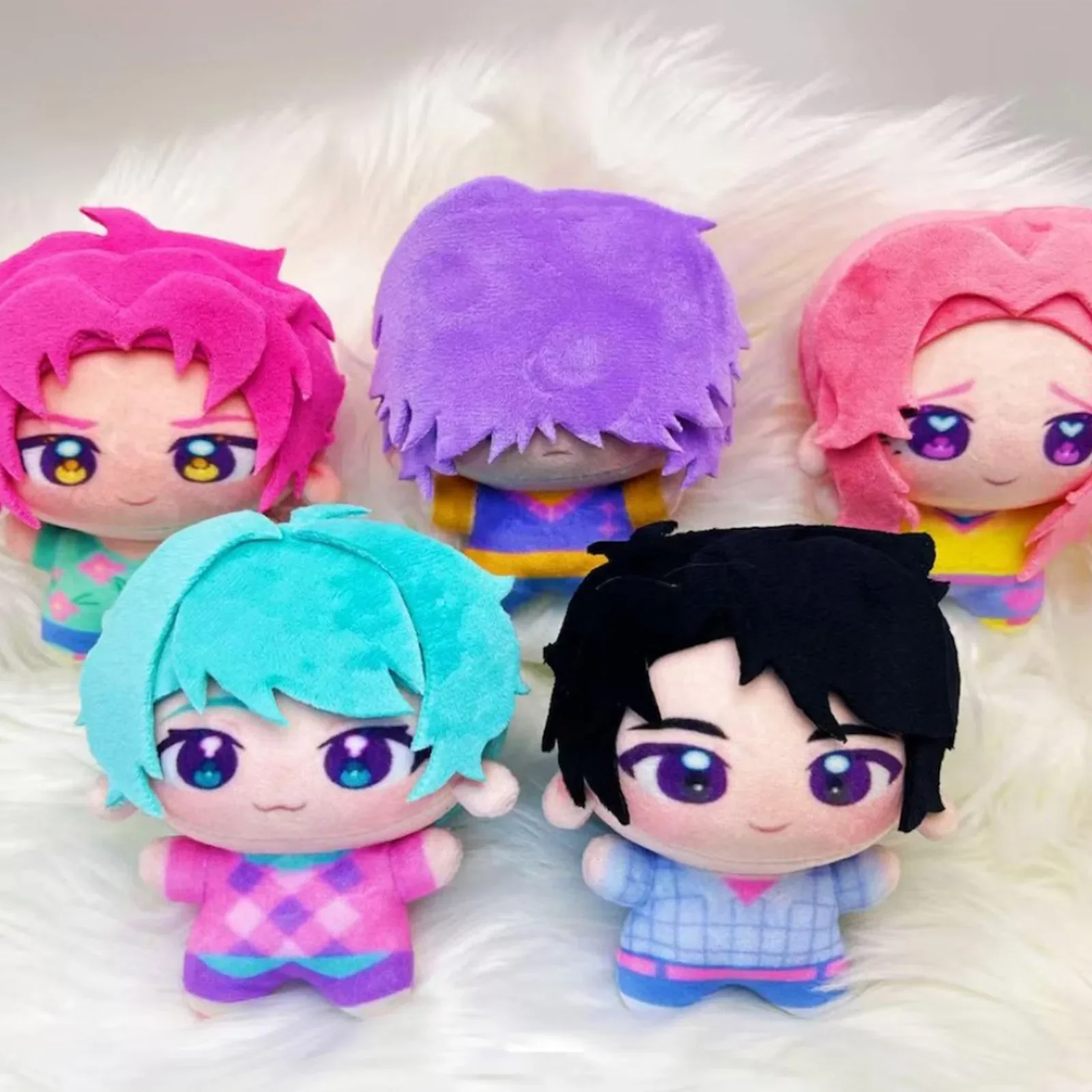 New Kpop Demon Hunters Saja Boys Bird Plush Toy Cotton Doll Rumi Mira Zoey Jinu Abby Mystery Romance Baby Peluche Pendant Gift