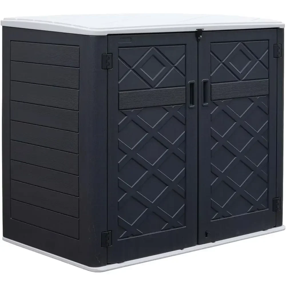 Durable Outdoor Storage Shed - Weatherproof, Horizontal Box for Garden, Patio, Lawn, and Tools