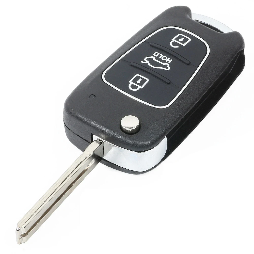 Upgraded Flip Remote Key Fob 3 Buttons 433MHz ID46 Chip for Kia Sorento 2009 2010 2011 2012 P/N: 95430-2P660