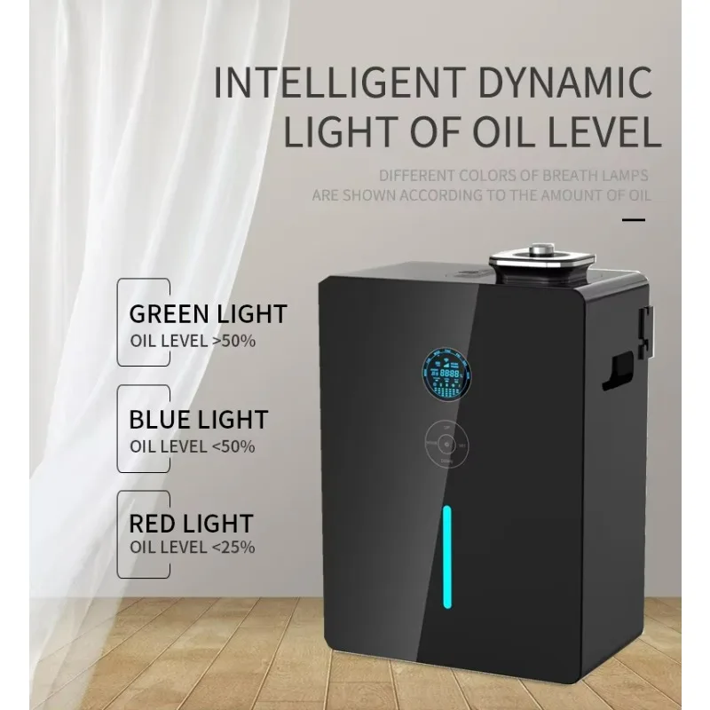 Große Fläche Elektrische Ganze Schwarz Ätherisches Öl Aroma Diffusor Maschine Hotel APP Steuerung HVAC Duft Diffusor