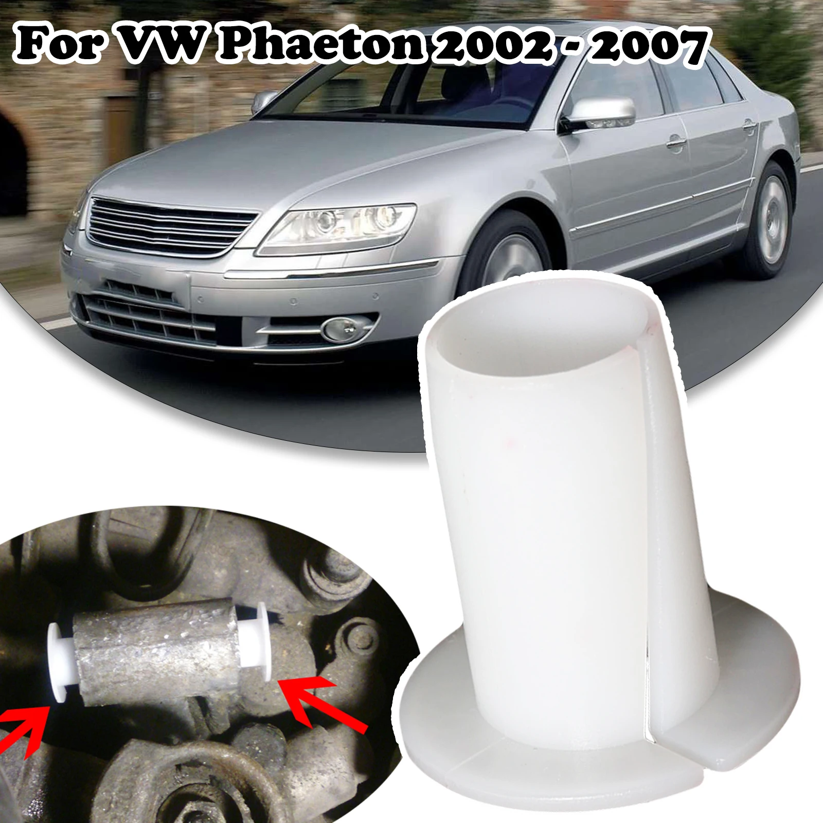 For VW Phaeton 2002 - 2007 Gear Selector Circuit Rod Linkage Relay Lever Bushing Deflection Bar Shift Control Bearing Socket