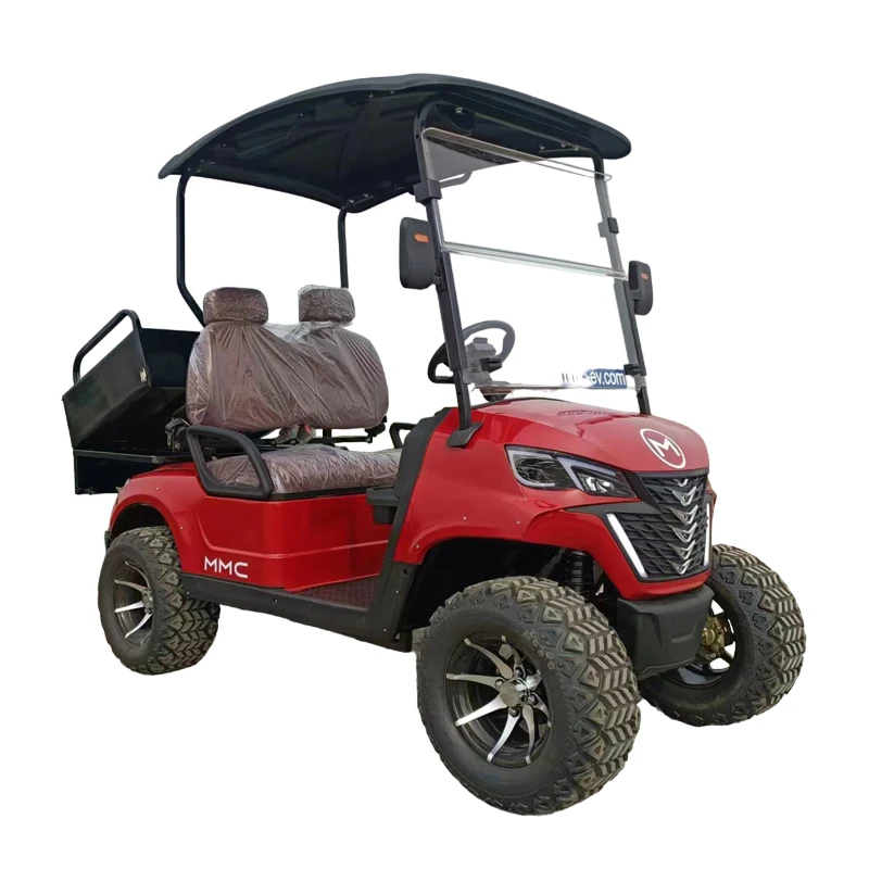 Low Price CE DOT Approved High Quality Golf Car Red 2 4 Seats With Glove Compartment 48/60/72V Electric Utility Golf Cart