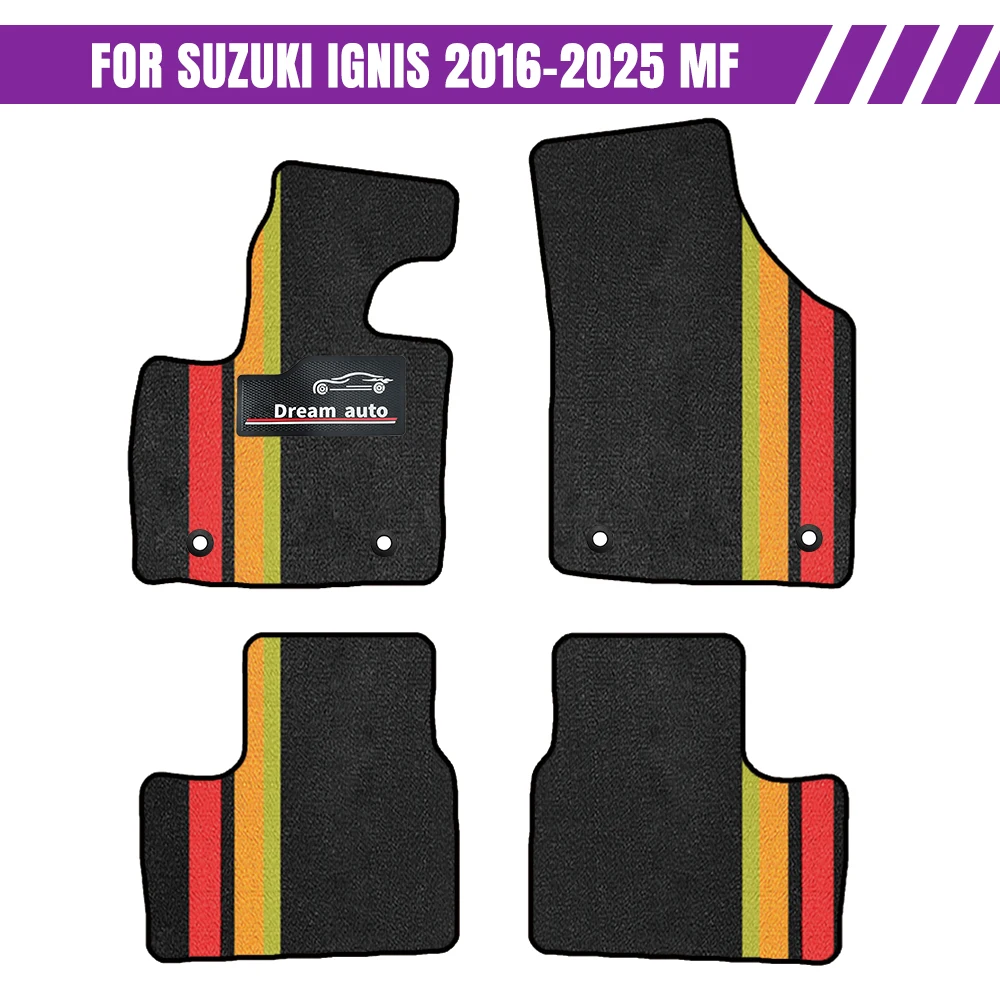 

Custom Car Floor Mats For Suzuki Ignis 2016-2025 MF Waterproof Auto Carpets Foot Coche Accessorie