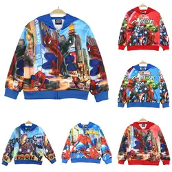 High Quality Spider Man Spring Jacket Boys And Girls Outing Clothes Jacket Children Superhero Outwear Spandex Suit Coat