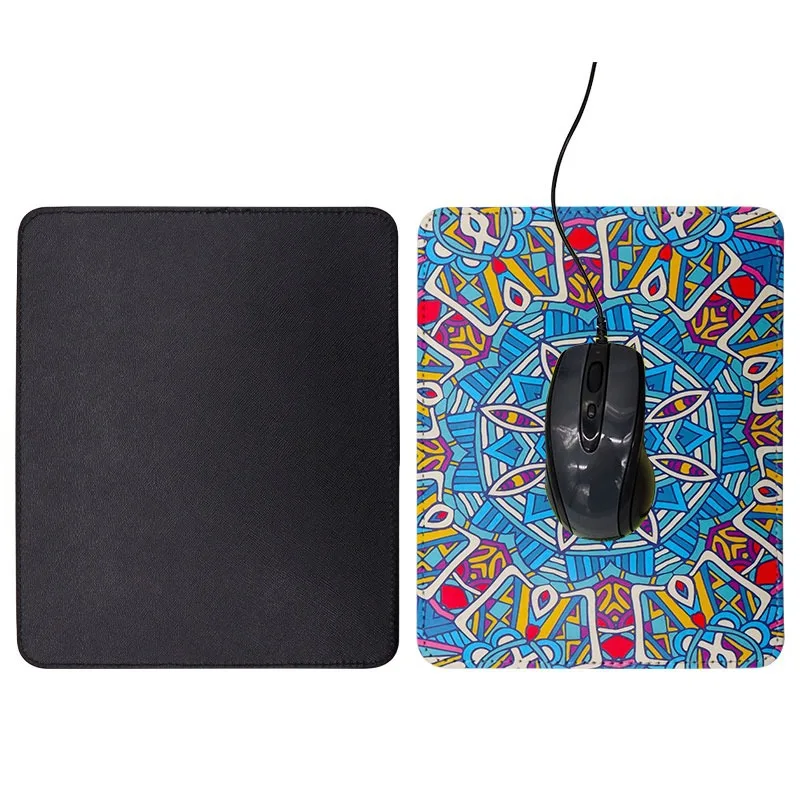 

10pc/lot 22*18cm Blank Sublimation Thickness 5mm PU Mouse Pad DIY Printing Transfer Single Side Print
