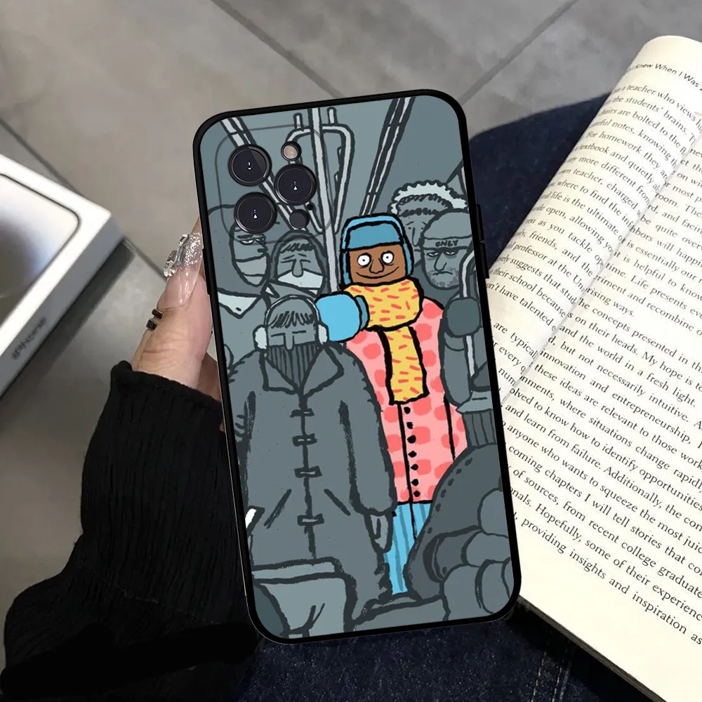 Art Design Jean Jullien Phone Case Silicone Soft for iphone 15 14 13 12 11 Pro Mini XS MAX 8 7 6 Plus X XS XR Cover