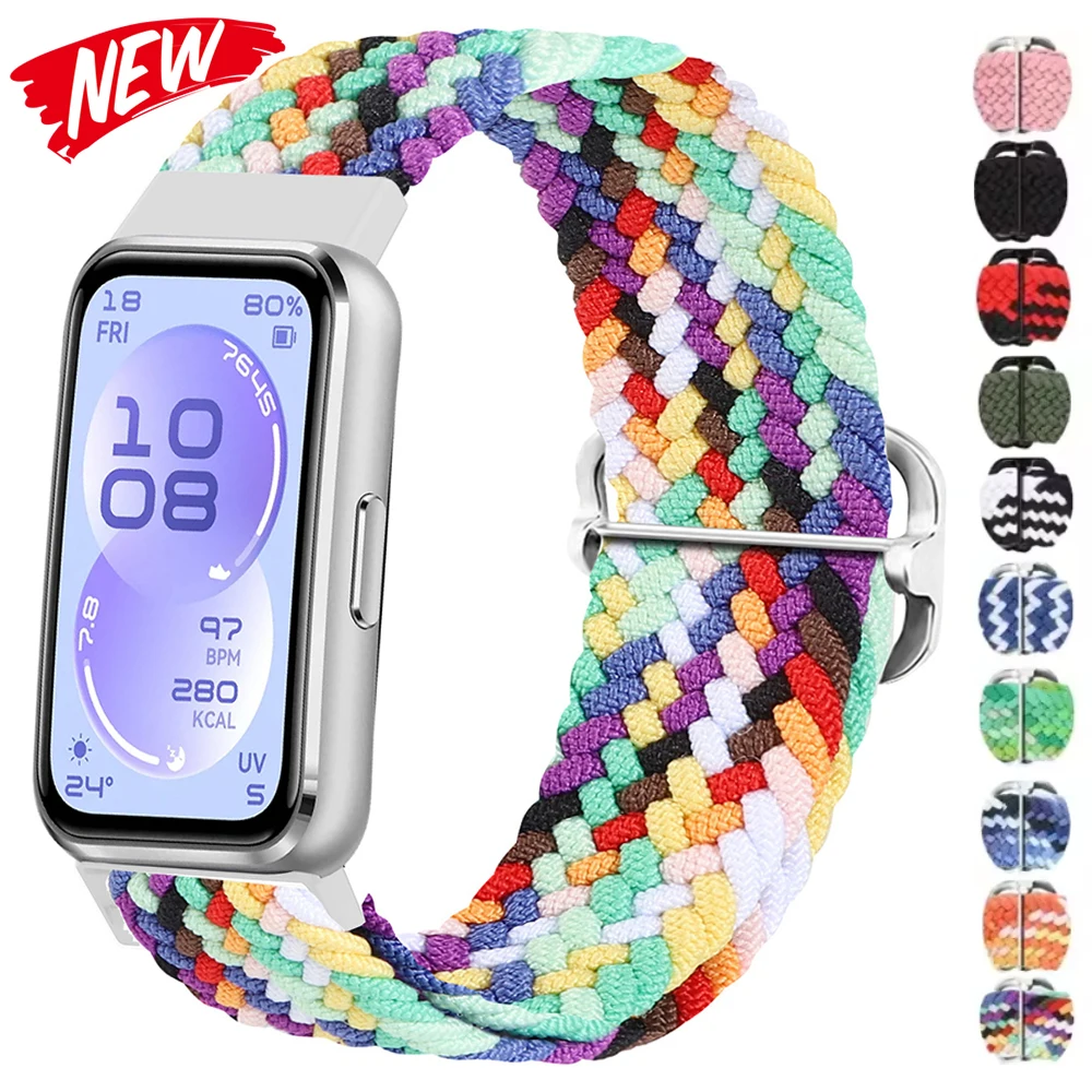 

Регулируемый эластичный нейлоновый плетеный ремешок для Huawei Band 11 11Pro, сменный браслет для мужчин и женщин, ремешок на запястье для Huawei Band 11 Pro