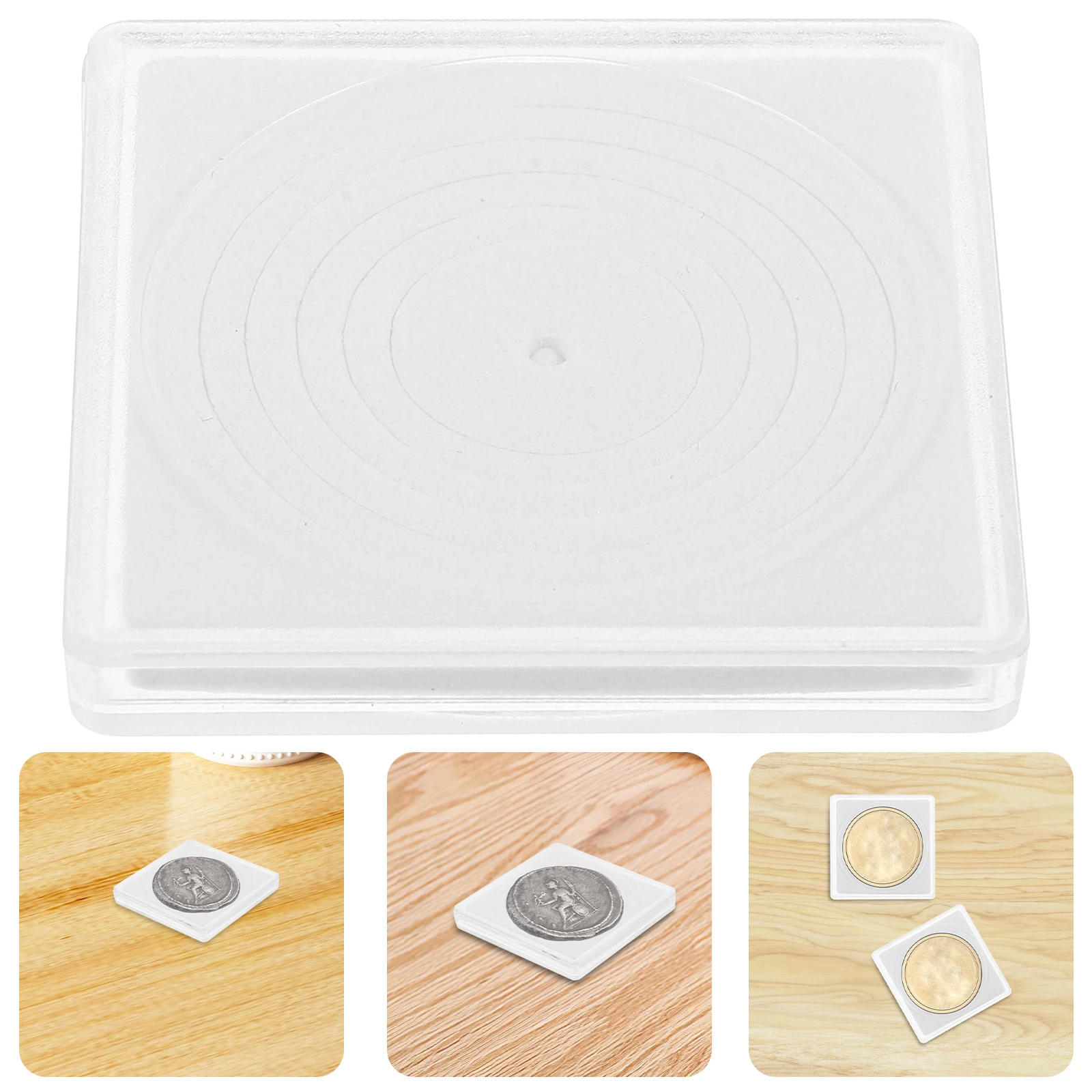 

10pcs Storage Clear Protector Case For Collectors Transparent Holders Plastic Box Collection Supplies Coin Organizer Small Coin