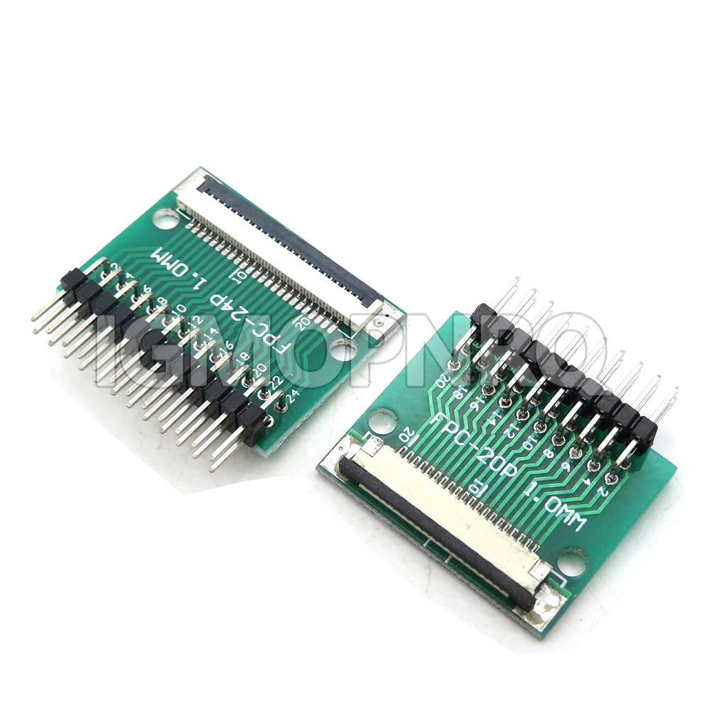 FPC FFC Adapter Board 6 8 10 12 20 24 26 30 34 40 50 60 80 Pin 0.5mm 1.0mm To 2.54mm Connector Straight Needle And Curved Pin