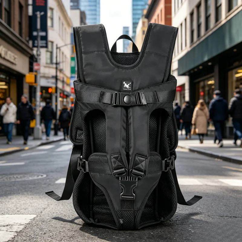 Mochila de Transporte para Gatos e Cães, Bolsa de Viagem Frontal para Cães de Raças Pequenas e Médias, Mochila para Filhotes de Bulldog