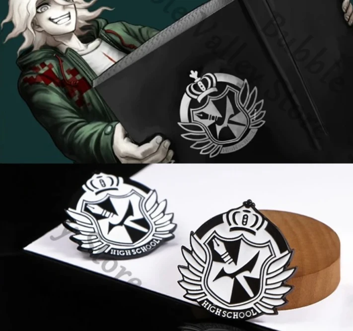 

Аниме Danganronpa Nagito Komaeda Hinata Hajime, металлический значок для косплея, эмблема, мультяшная брошь, нагрудник, аксессуары, кулон, рождественский подарок