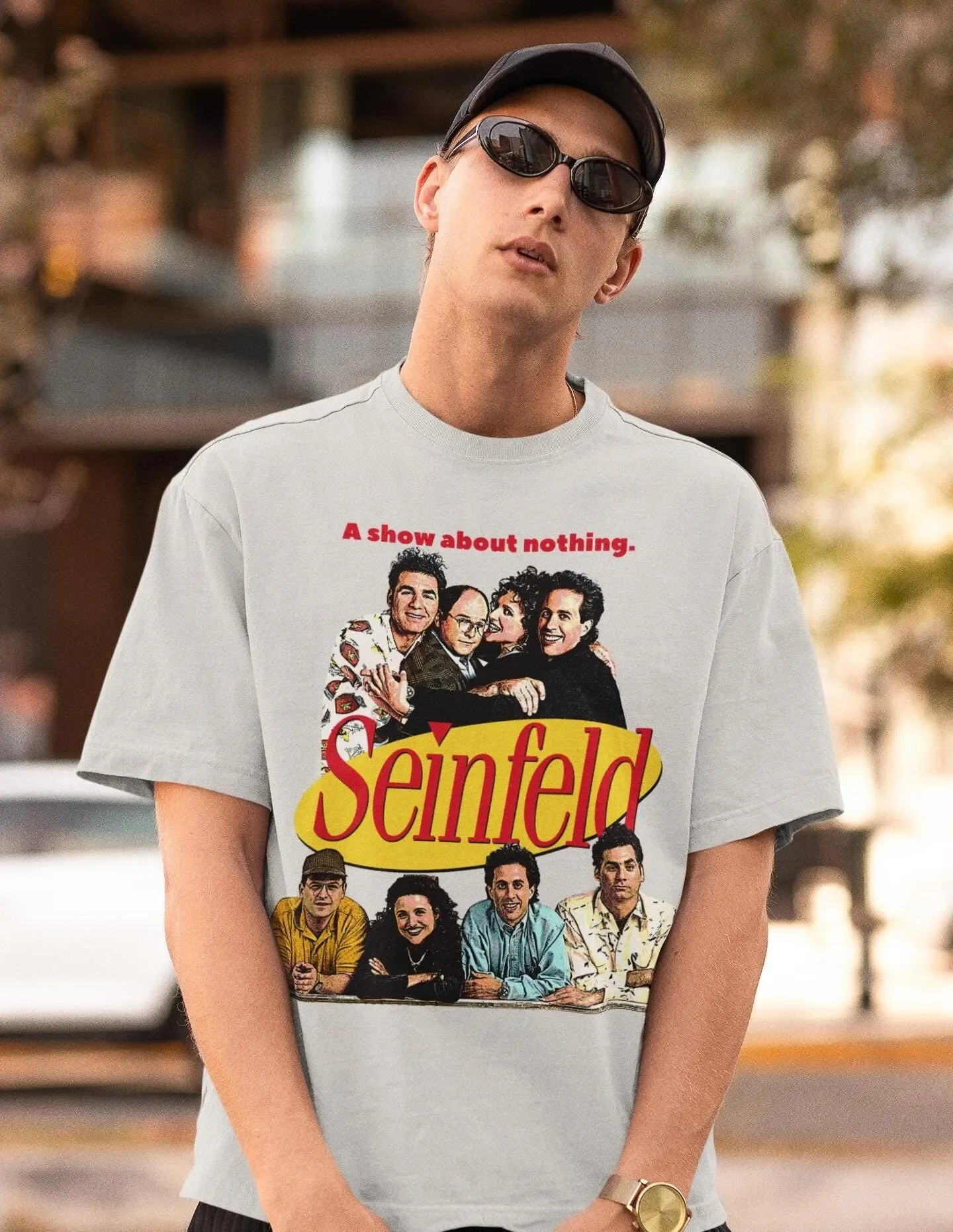 

Футболка Seinfeld Джордж Коanza Джерри Элейна Бенс Краймер Ретро фильм Винтаж Ньюмен