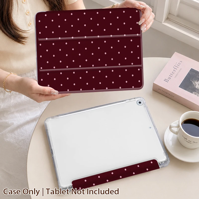 1PC Tri-Fold Shockproof Case for iPad 9/8/7 10.2, Air 10.9/Pro 11, Mini 6/7, iPad 10/11th, Air 4/5/6/7, Pencil Holder