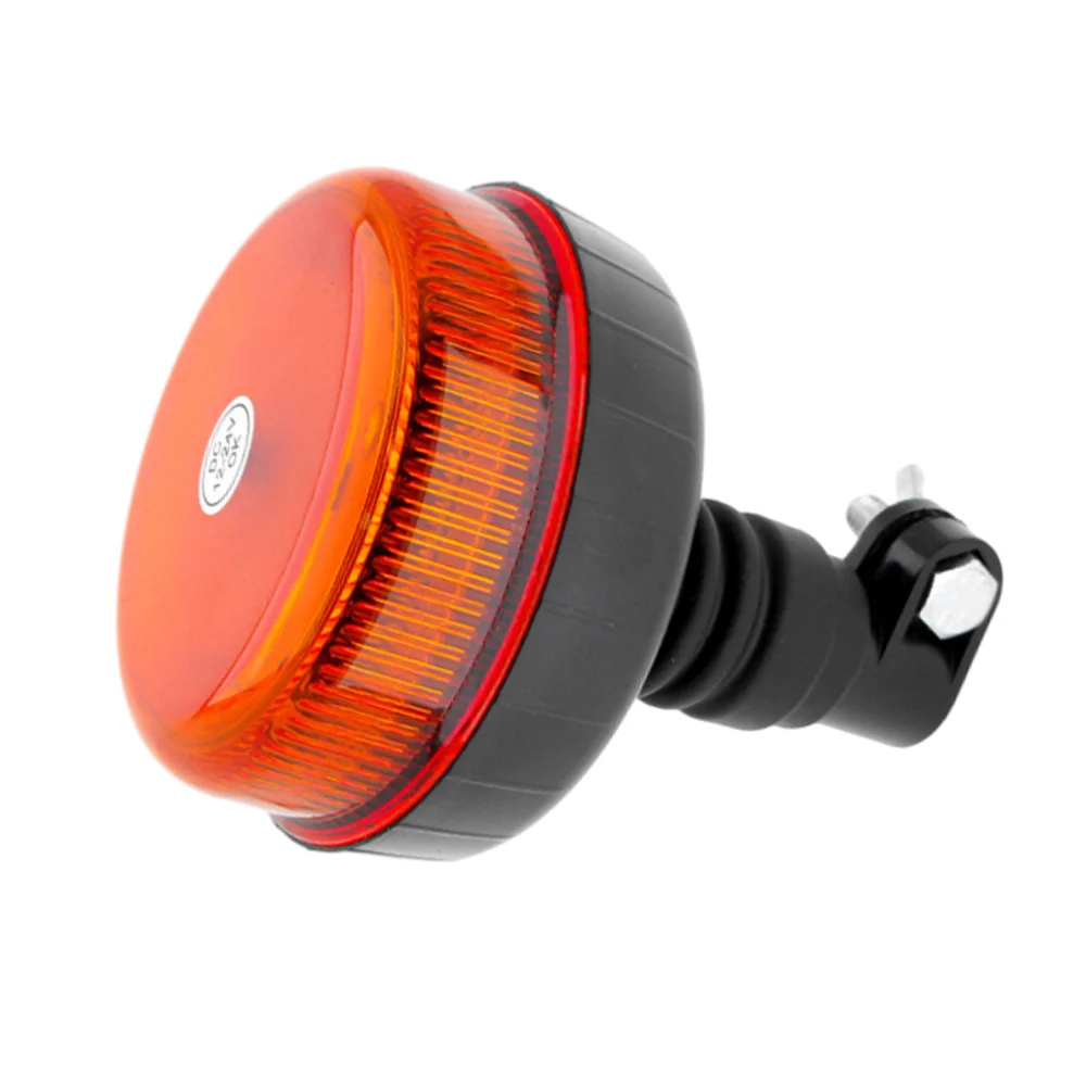 1pc yellow light 12-30V 12 LED pole mounted roof flashing light fit for construction vehicles, trucks, trailers, UTV tractors