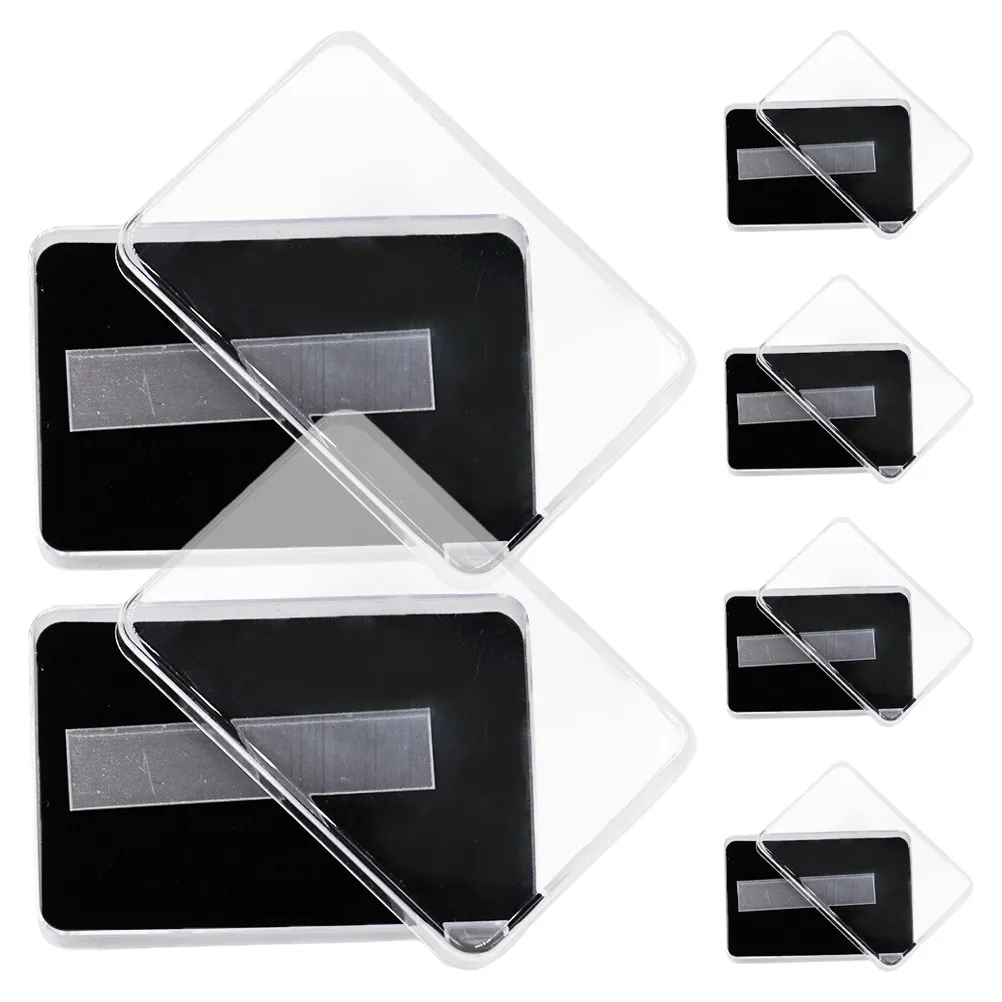 

Premium Clear Plastic Nail Display Box for Press on Nails Storage Organizer with Acrylic Sticks Adhesive Tape Nail Art Supplies