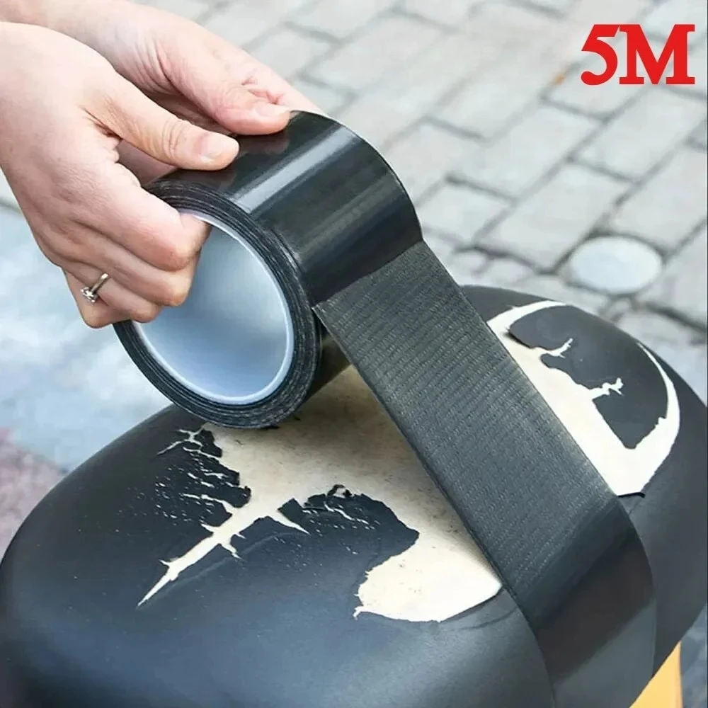 

5x5cm Black Repair Tape - Heavy Duty Waterproof Patch for Sofa/Car Seat, Strong Adhesive Cloth Tape for Cushion Wear Repair