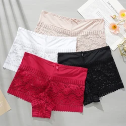 Women's Lace Boyshort Panties Low-Rise Floral Underwear M-XL Girls Sexy Ladies Lace Underpants Lingerie Briefs