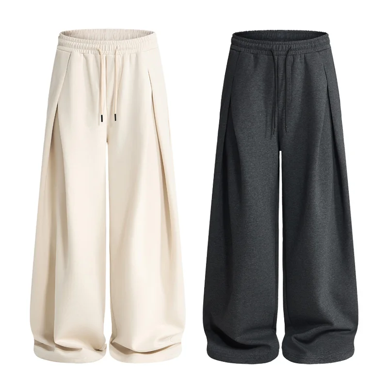 

3D Cut Sweatpants Joggers Men Streetwear Fashion Loose Casual Sport Wide Leg Track Baggy Pant Women Techwear Trousers