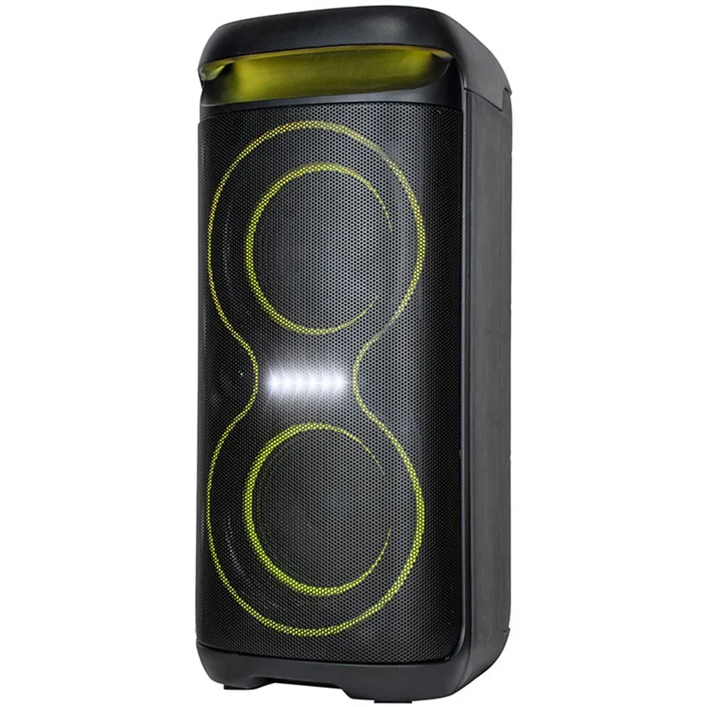 Imagem -02 - Dual Wireless Bluetooth Party Speaker com Microfone Rgb Luz Controle Remoto Portátil Surround Stereo Som Cante Máquina de Karaoke 65