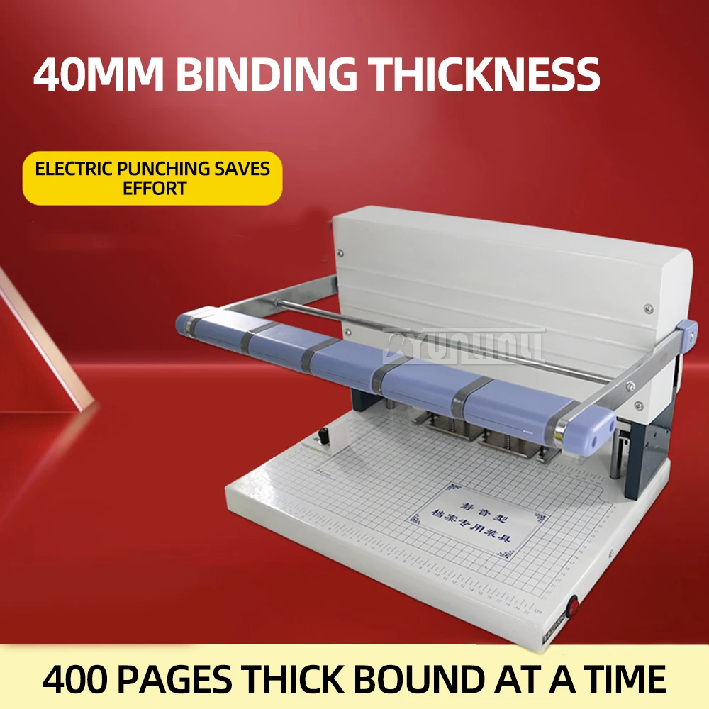 ماكينة ثقب الملفات الكهربائية 3 فتحات ماكينة تجليد الورق بسمك 4 سنتيمتر ماكينة ثقب البيانات فتحة 3/4/5 مللي متر XD-S40