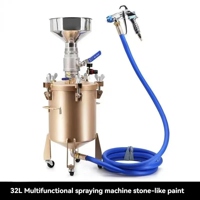 Pneumatic pressure tank real stone paint spraying machine Multi-function water pack water pack sand multi-color