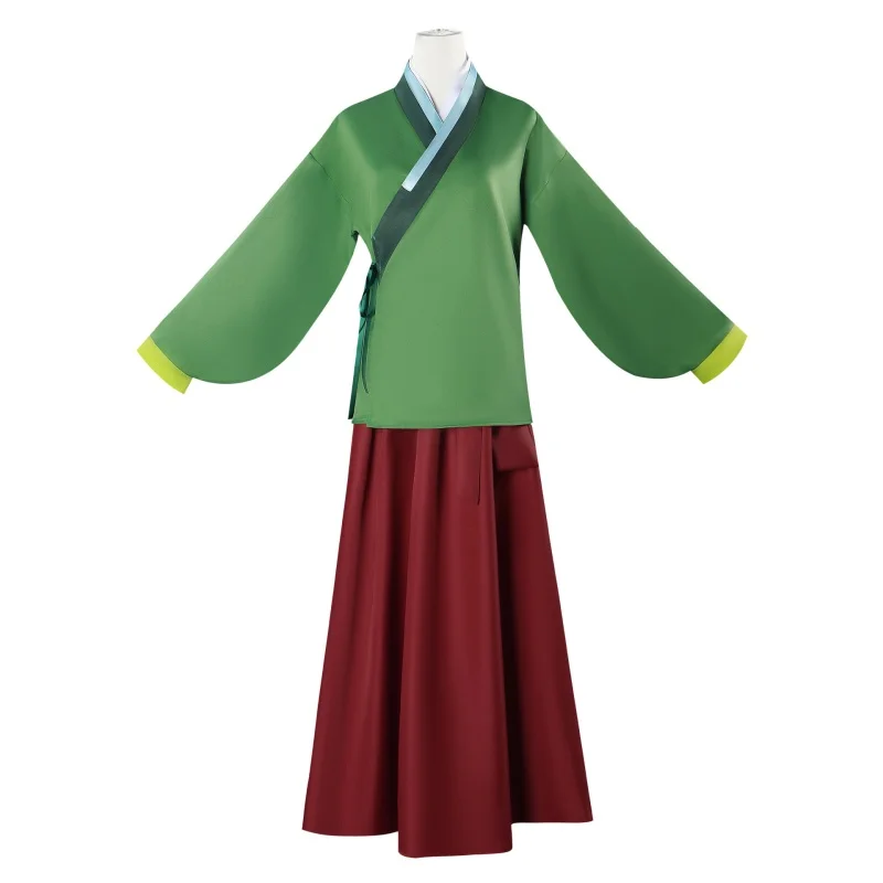 Maomao Cosplay Costume Wig Anime The Apothecary Diaries Dress Skirt Green Top Jinshi Roleplay Fantasia Outfits Halloween Party