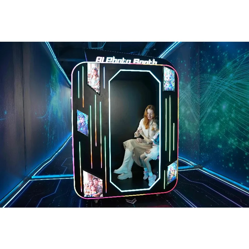 AI Magic Photo Booth Instant AI Portrait Studio Smart Selfie Vending Machine with SDK Cloud Integration Customized