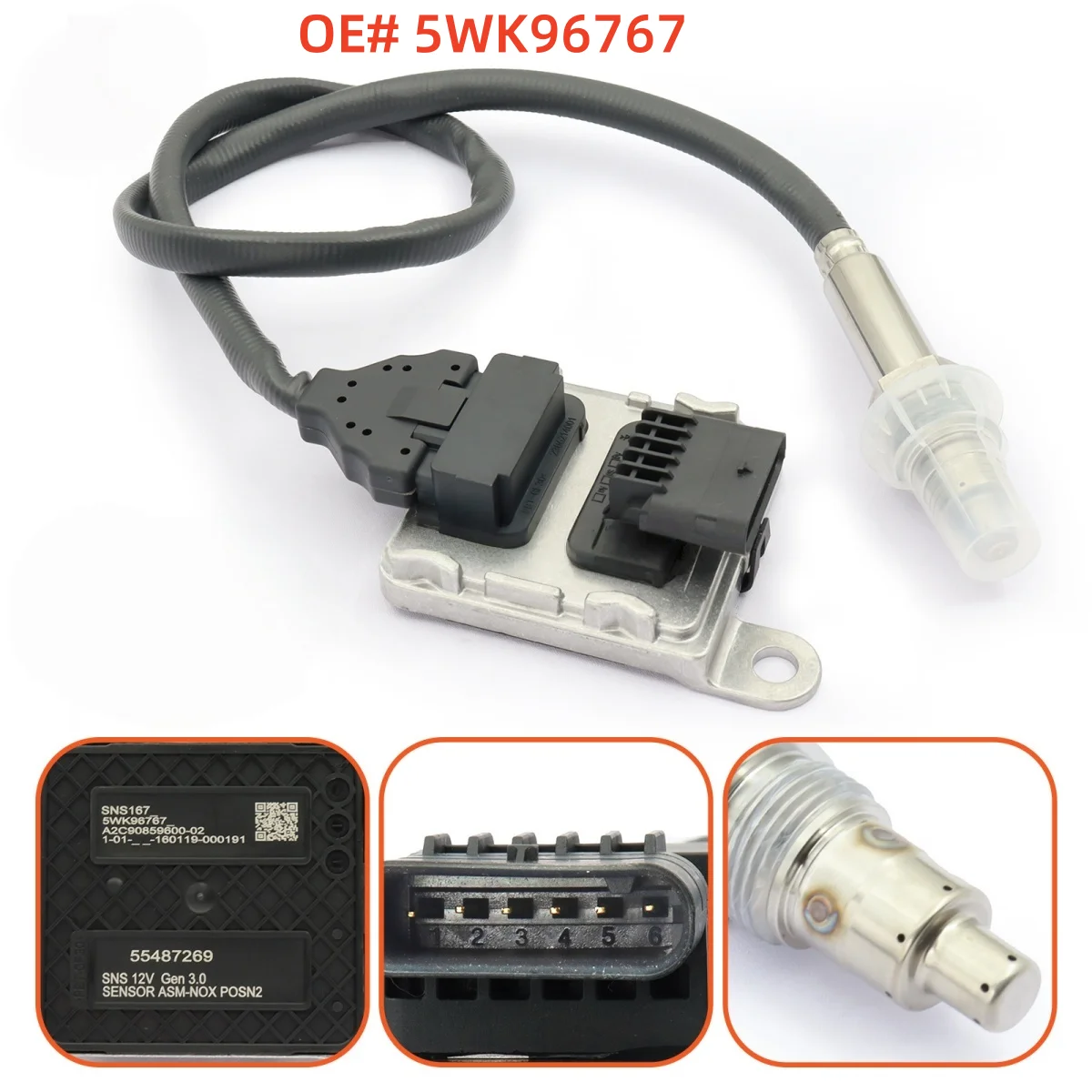 

55487269 5WK96767 55512780 Nitrogen Oxide Sensor NOx Sensor For Opel Antara 2.0 Vauxhall Insignia G09 Chevrolet Captiva