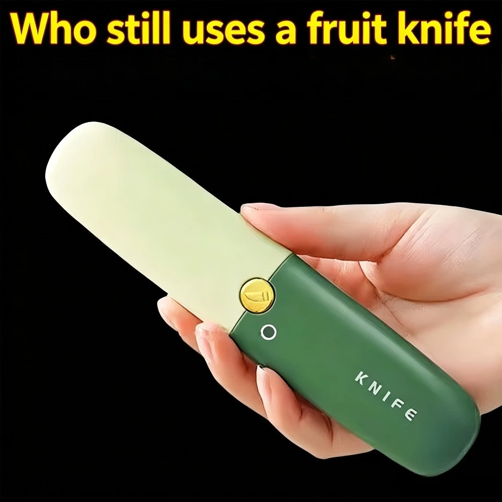 2-in-1 Multifunctional Fruit Peeler Knife, Portable Vegetable Peeler with Protective Cover, Blade for Kitchen & Travel