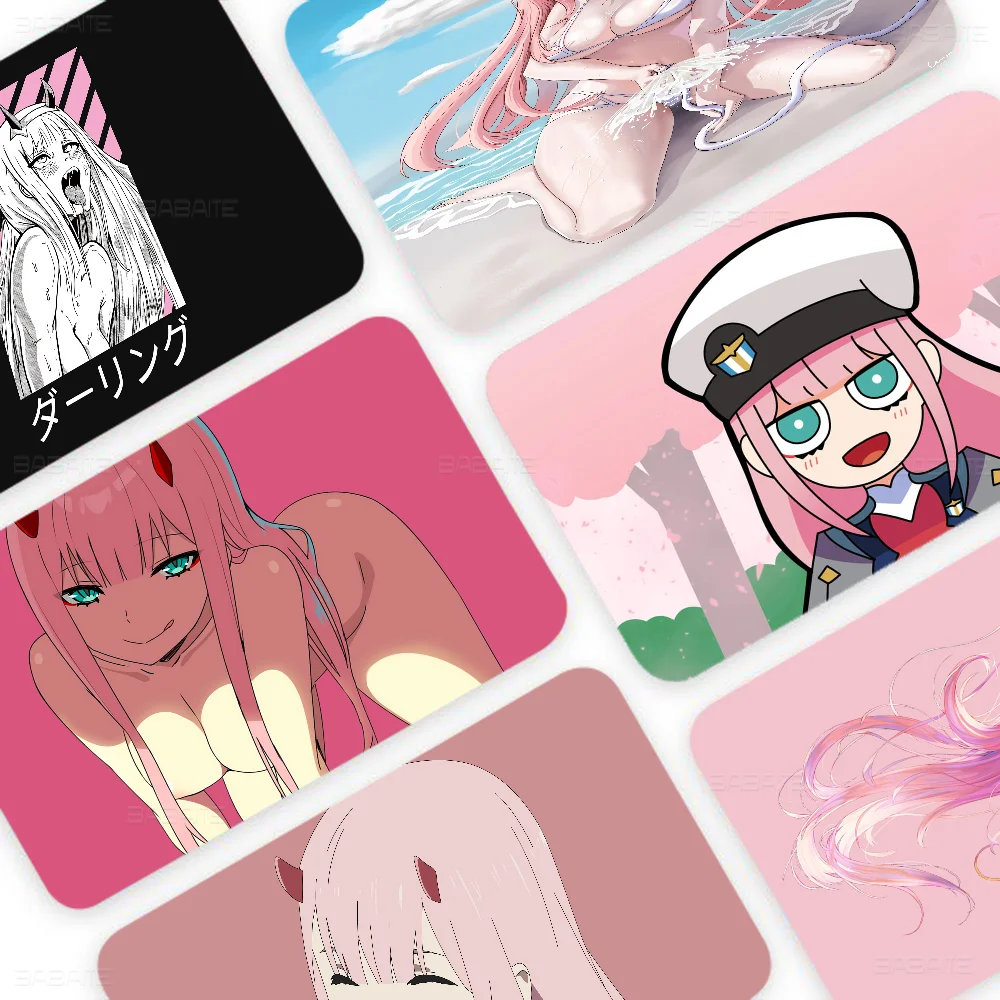 DARLING In The FRANXX Robot Anime Credit Card Skin Stickers For VISA Bank Card Transportation Waterproof Anti-scratch Gift