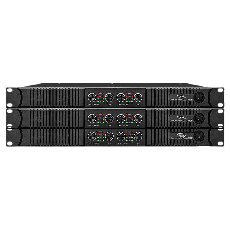 

24-Channel Active Digital 1U Power Amplifier DA4350 Pure Rear Stage Design Audiophile High-Power 4 Ohm Speaker Amplifier +0/-1dB