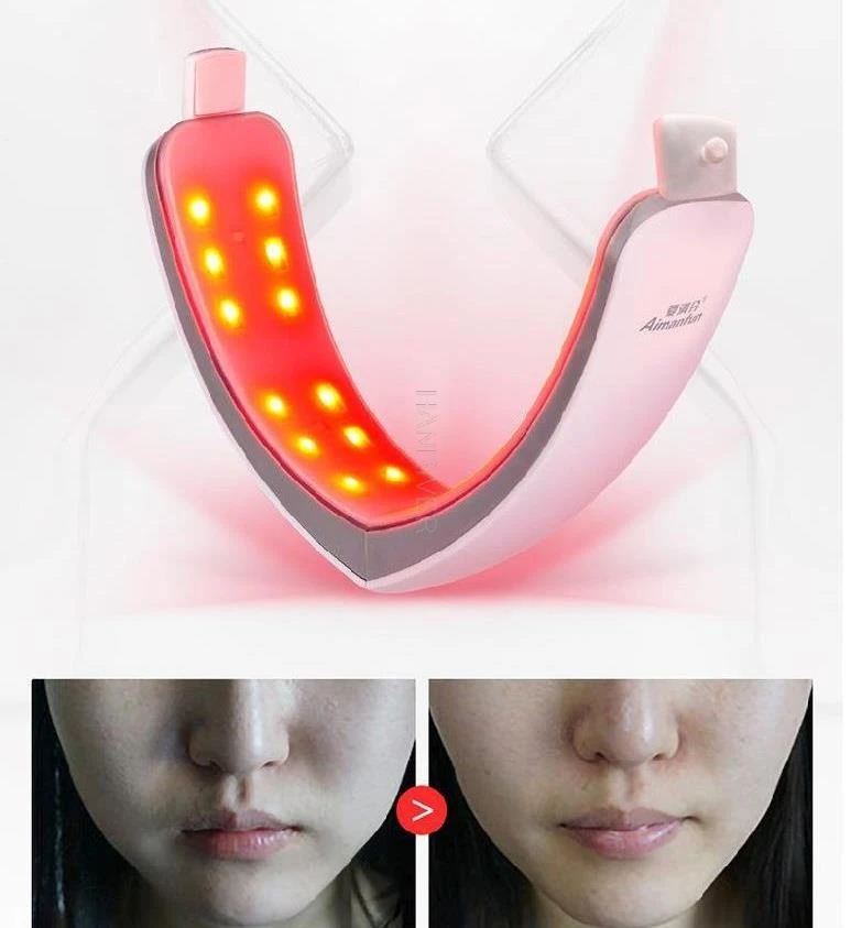 電気 V 字型痩身フェイスマッサージャー振動フェイシャルマッサージリフティング抗しわ 3 モード美容機