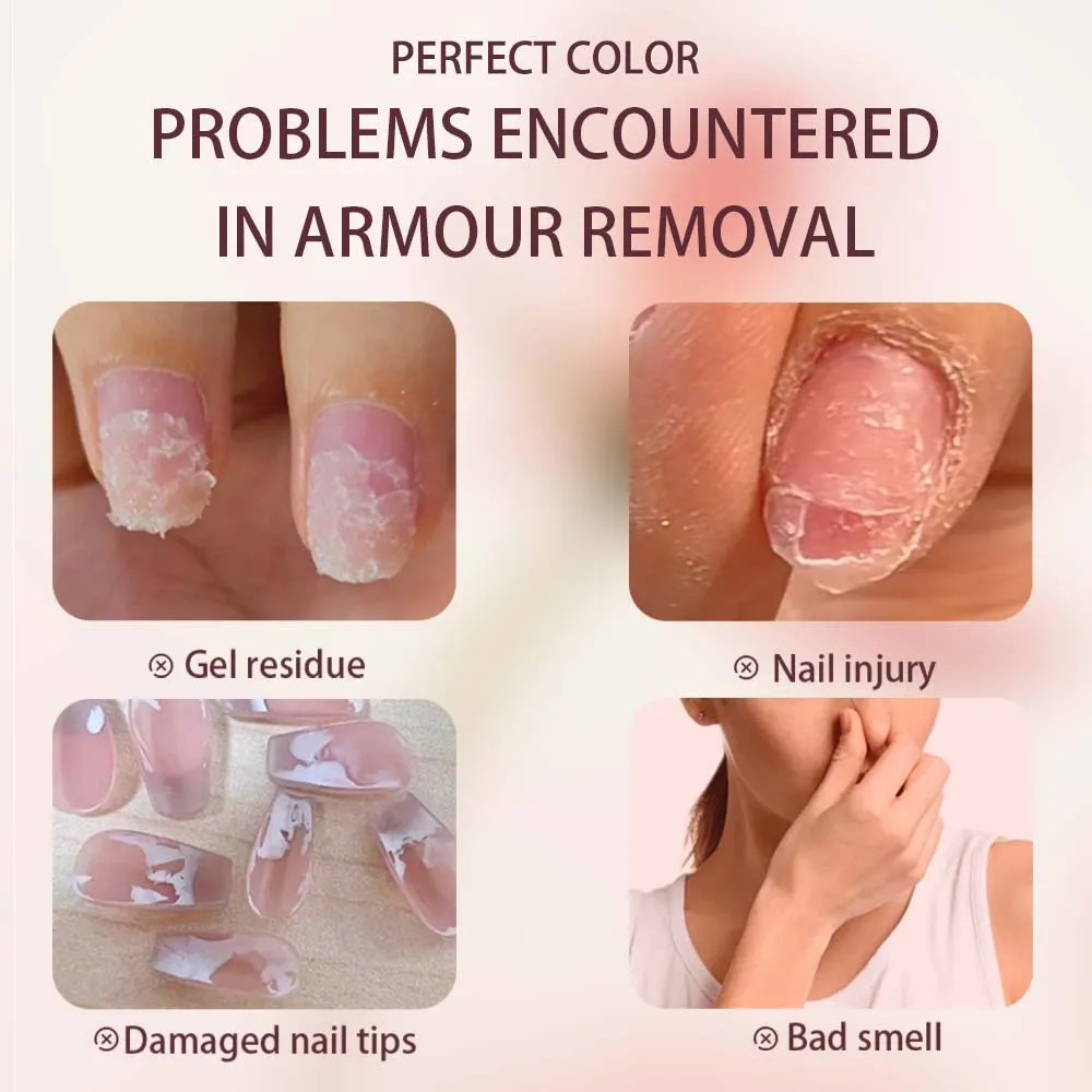 PERFECT COLOR Nail Glue Remover for Press On Nails 20ml Press On Nail Remover Easy Removal Debonder for Glue on Nail Tips
