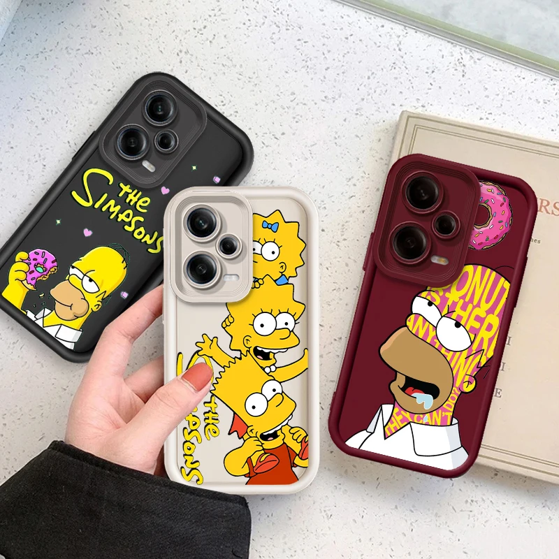 The Simpsons Art Eye Ladder For Xiaomi Redmi Note 13 12 12C 11 11S 10 10C 10A 9C 9A Pro 5G TPU Phone Case