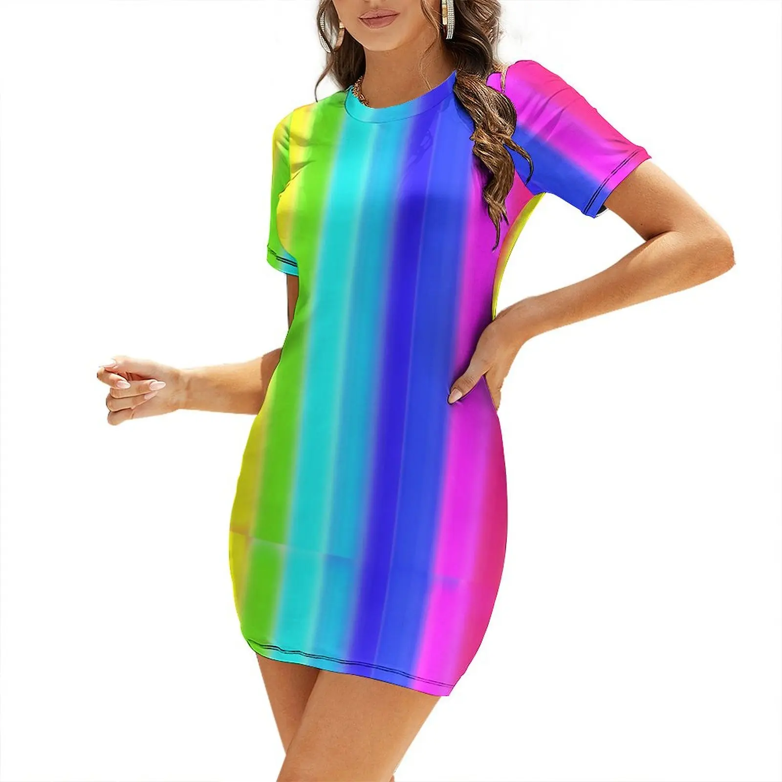 

Glow Sticks Short Sleeved Dress dress elegant dress Elegant gowns