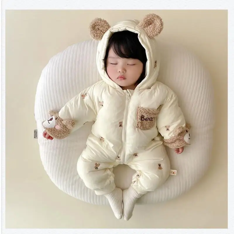 

Осенне-зимнее боди для новорожденных мальчиков и девочек, детский комбинезон с длинными рукавами, боди из органического хлопка, плотная теплая одежда для дома, одежда для малышей