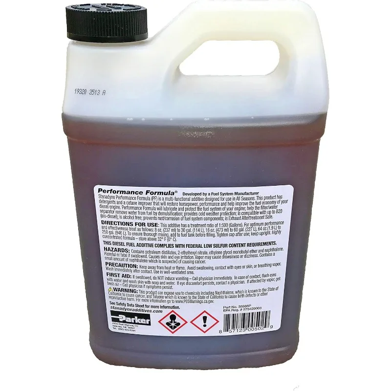 Stanadyne Performance Formula Diesel Fuel Additive 2 Pack of 1/2 Gallon Jugs - Part # 38566