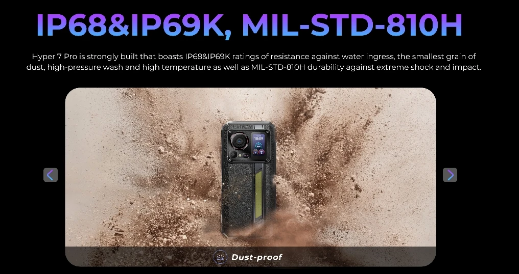 HOTWAV Hyper 7 Pro، وحدة المعالجة المركزية MediaTek Dimensity 7050 120 هرتز 6.6 بوصة شاشة، 5G الهاتف الذكي شاشة لمس ثانوية جديدة، 16 جيجابايت رام، 256 جيجابايت RO