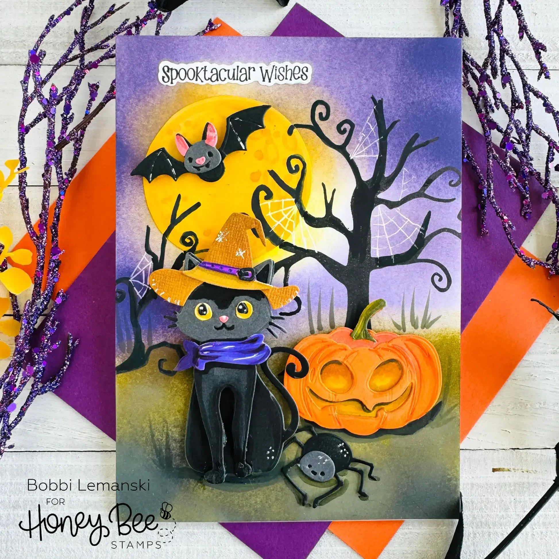 Scaredy Cat Crow  Halloween Collection Floor Scarecrow OwlloweenBat Tangled Web Metal Cutting Dies Stamp Stencil Hot Foil 2024